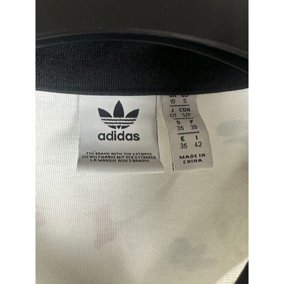 Adidas Bellista Cropped Track Jacket Floral Print ED4762 Women's US Size Small - Picture 10 of 13